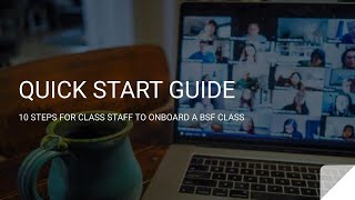 Online Meetups Quick Start Guide for BSF Class Onboarding