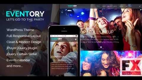Preview Eventory - Events Responsive WordPress Theme TForest