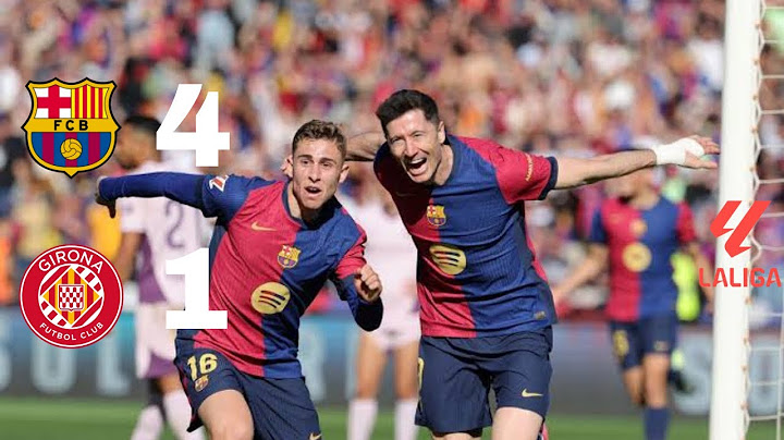 Barcelona 4 vs 1 Girona | LaLiga 24/25 Match Highlights