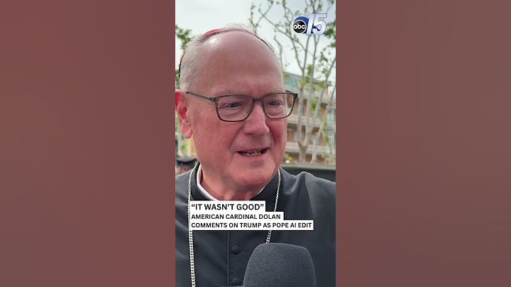 American Cardinal Dolan on Trump as Pope AI edit