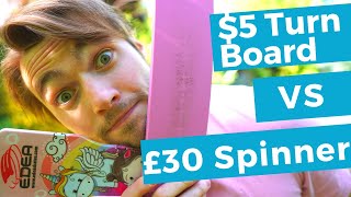 Cheap $5 Ballet TurnBoard vs £30 Pro Figure Skating Spinner