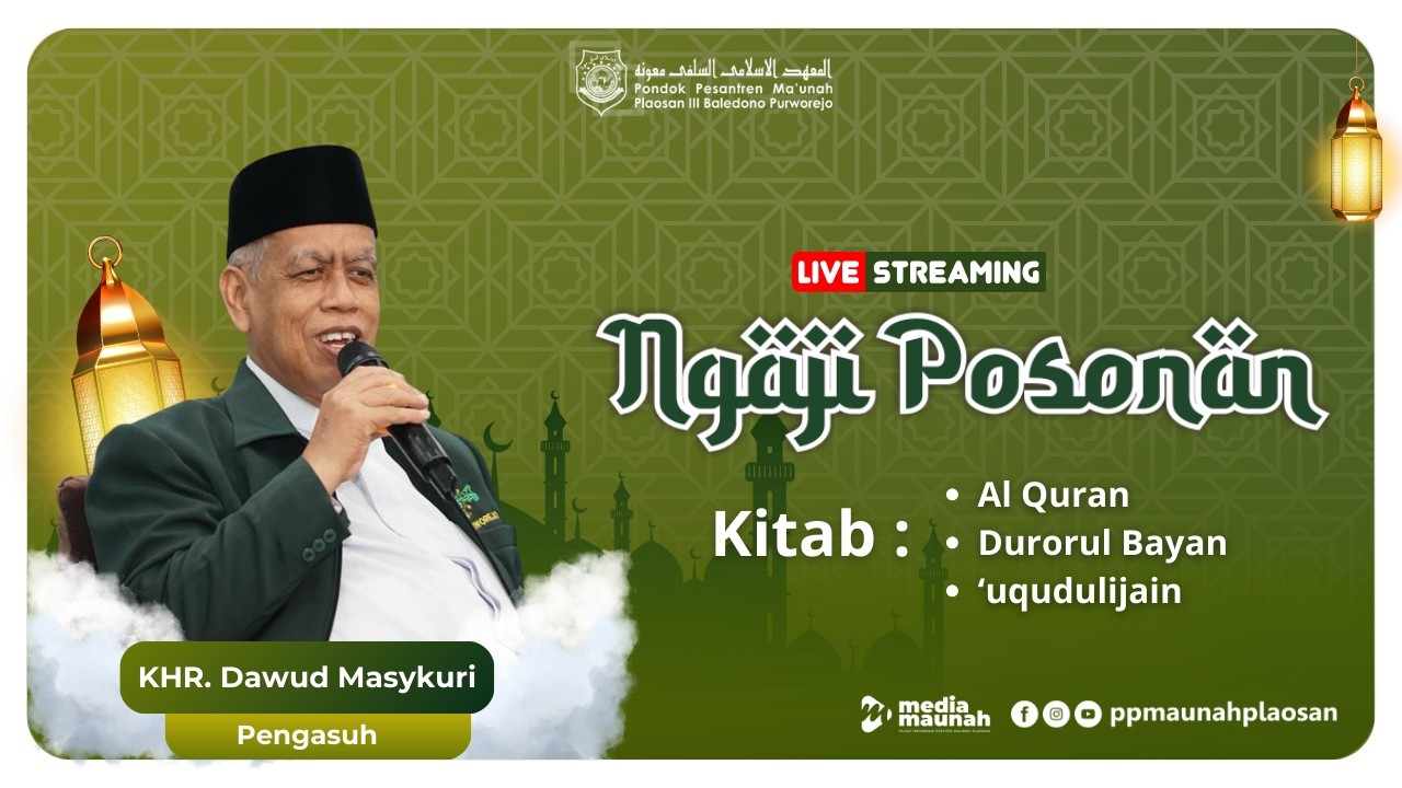 🔴  NGAJI POSONAN I HARI KE 13 RAMADHAN SENIN 02 MARET 2026