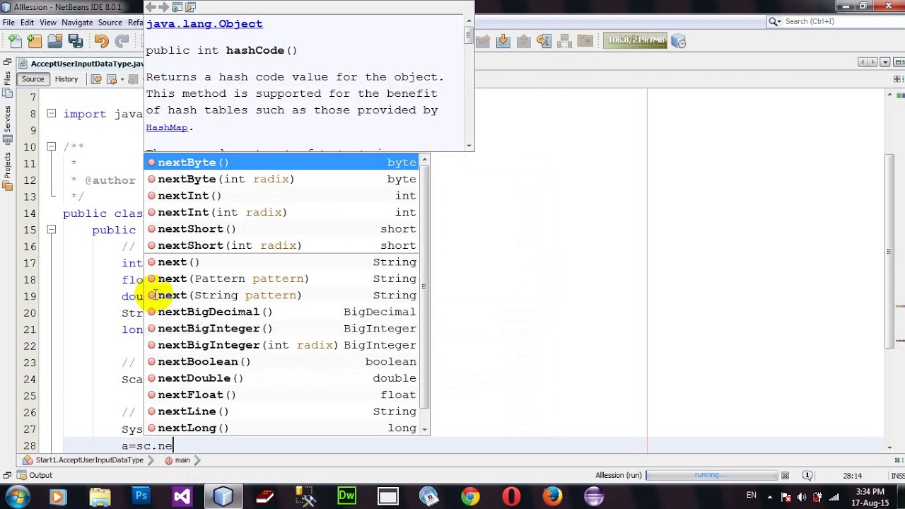 How to Get Input From User Allow DataType in Java Netbeans - YouTube