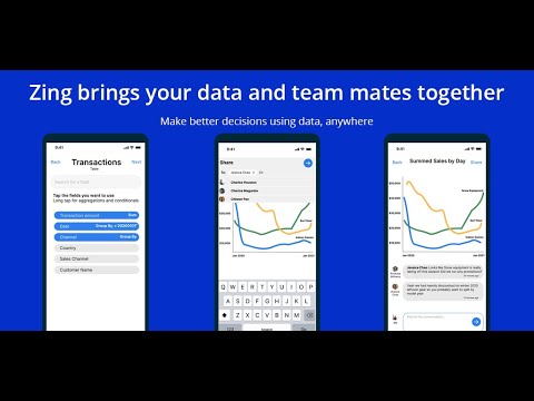 Zing Data Free Mobile Business Intelligence App Explainer