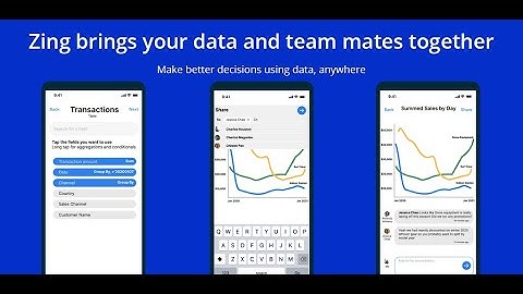 Zing Data - Free Mobile Business Intelligence App Explainer
