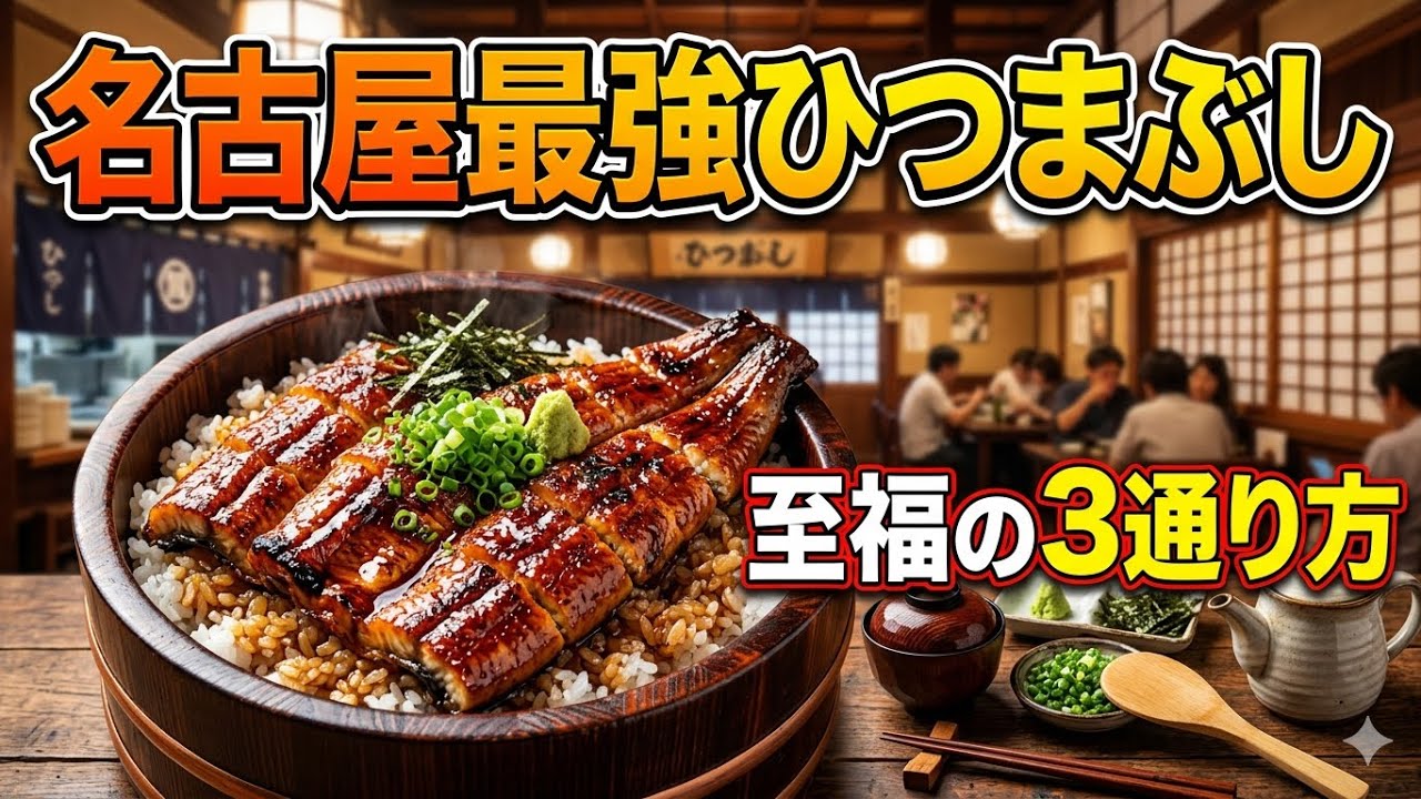 名古屋グルメの決定版！ひつまぶしの名店「しら河 浄心本店」で至福のランチ。絶品うなぎを3通りの食べ方で堪能！