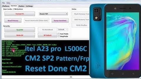 itel L5006c (A23pro) Unlock FRP Remo With CM2 Dongle.