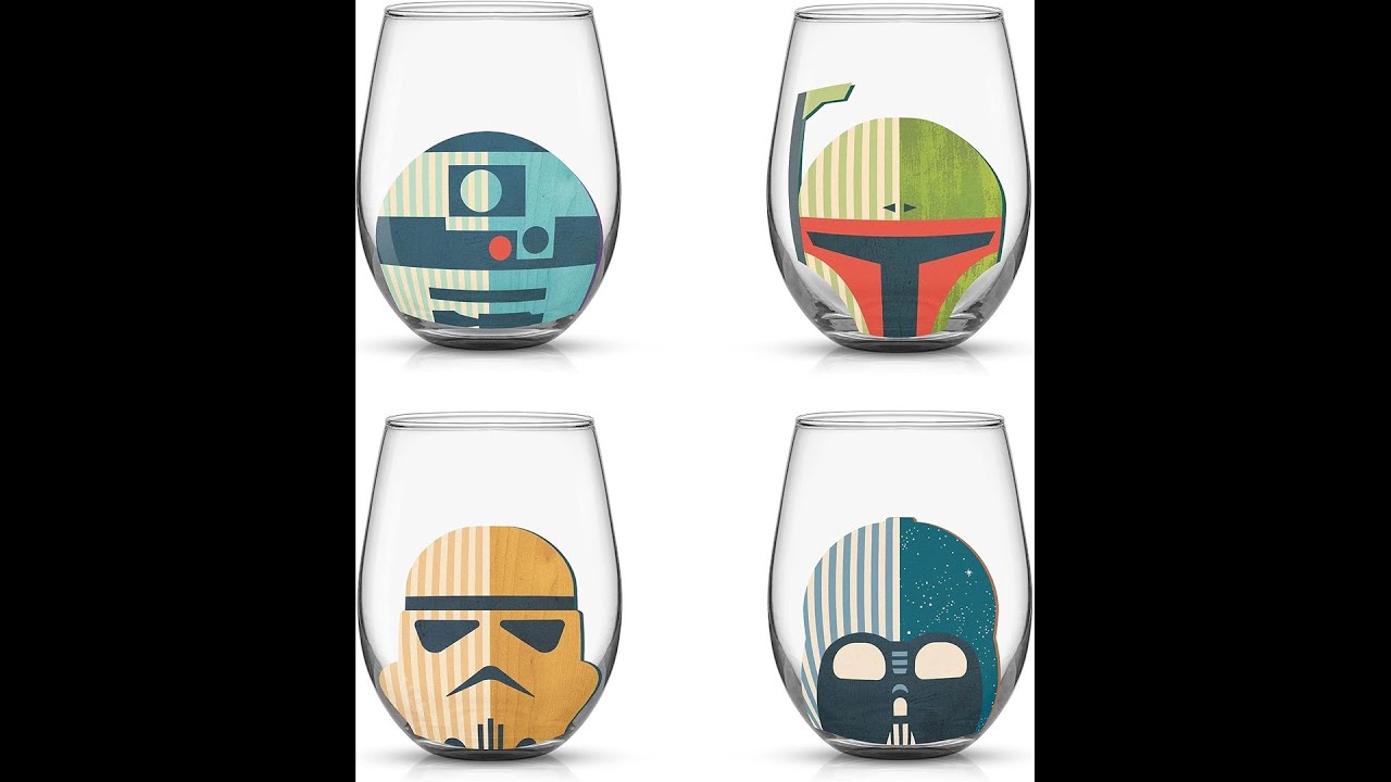 JoyJolt Star Wars - Drinking Glasses |  Gifts and Collectibles for Kitchen