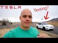 Can you Text and Drive a Tesla at the Same Time?
