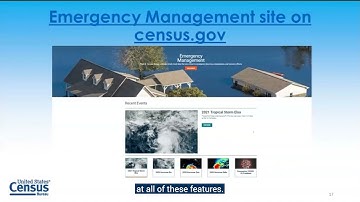 2021 Data Summit Series: Census Bureau Data for Emergency Management