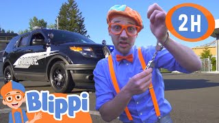 Blippi Explores A Police Car Learn About Police More Careers For Kids Blippi
