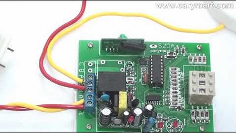Infrared Motion Detector Controls AC Lamp with time delay function