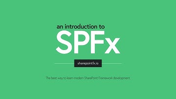 Introduction — Introduction to SharePoint Framework