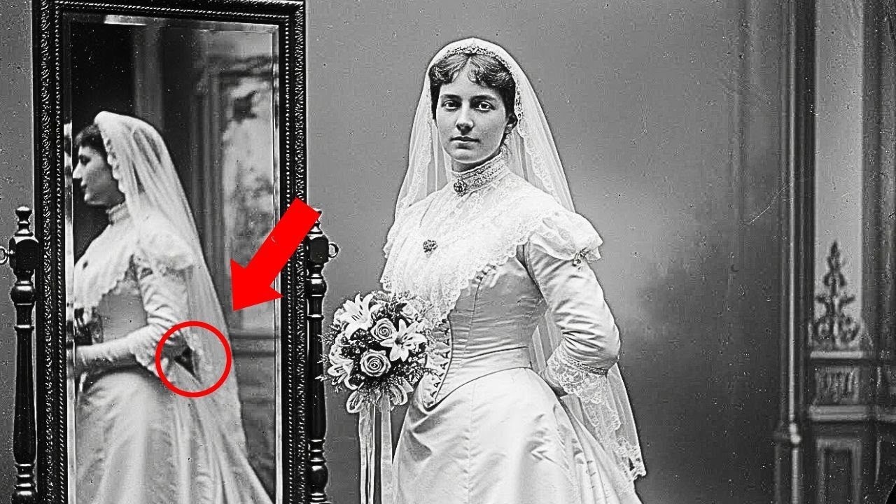 It Was Just a Wedding Portrait — Until You Noticed What the Bride Was Hiding Behind Her Back