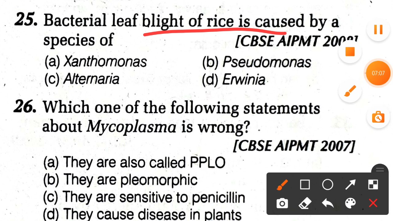 ALL about Kingdom Monera MCQs  Part 1