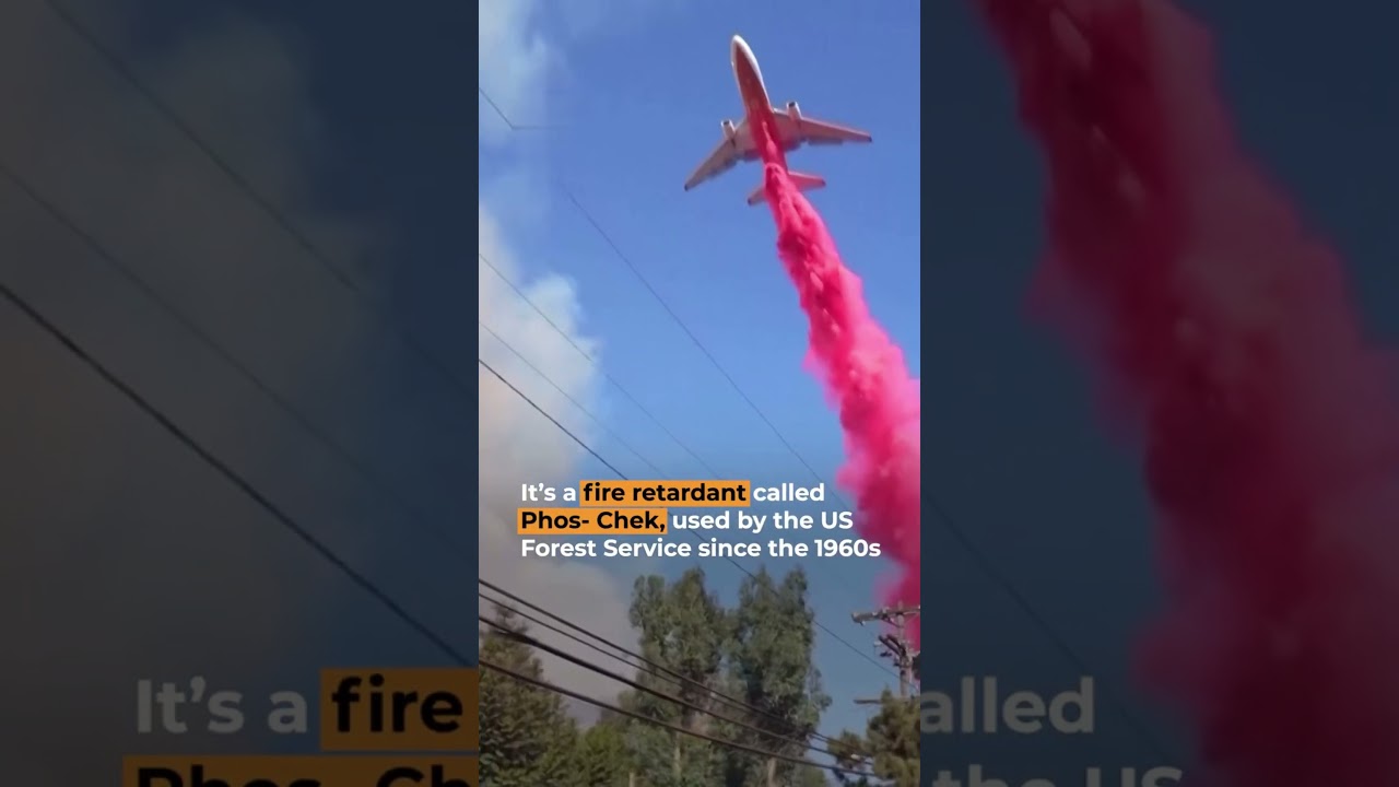Why Is a Bright Pink Powder Coating Los Angeles Homes & Hillsides During Wildfires?