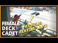 FEMALE DECK CADET | Throwing Heaving Line Ashore