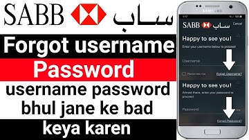 How to Forgot Username And Password Sabb Bank | Sabb Bank Ka Username Aur Password Kaise Forgot Kare