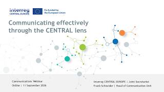 Communication Webinar (Recording): Communicating effectively through the CENTRAL lens (11.09.2026)