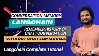 Conversation Buffer memory without chat model | Remember History of Chat Langchain Tutorial in Hindi screenshot 5