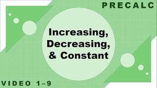 Celebrity Precalc 1-9 | Increasing, Decreasing, & Constant Net Worth