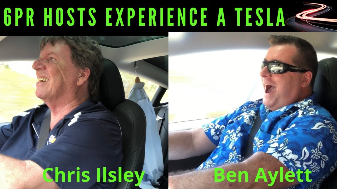 6PR  Radio Hosts' First Tesla Experience