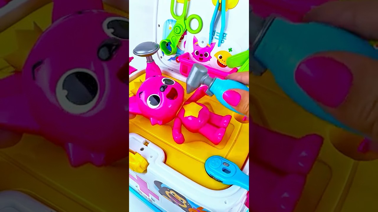Satisfying Unboxing & Review Miniature Pinkfong Ambulance Set Toys, Doctor Set Toys | ASMR Videos