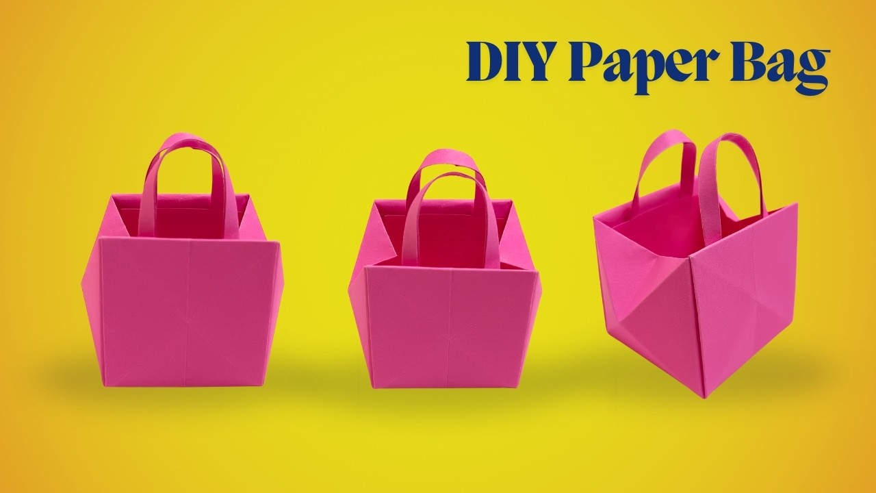 Paper Bag Making at Home | Simple & Eco-Friendly DIY Craft