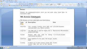 MS Access | Introduction | Lecture 1 | Hartron Skill Centre, Near Jat College, Hisar