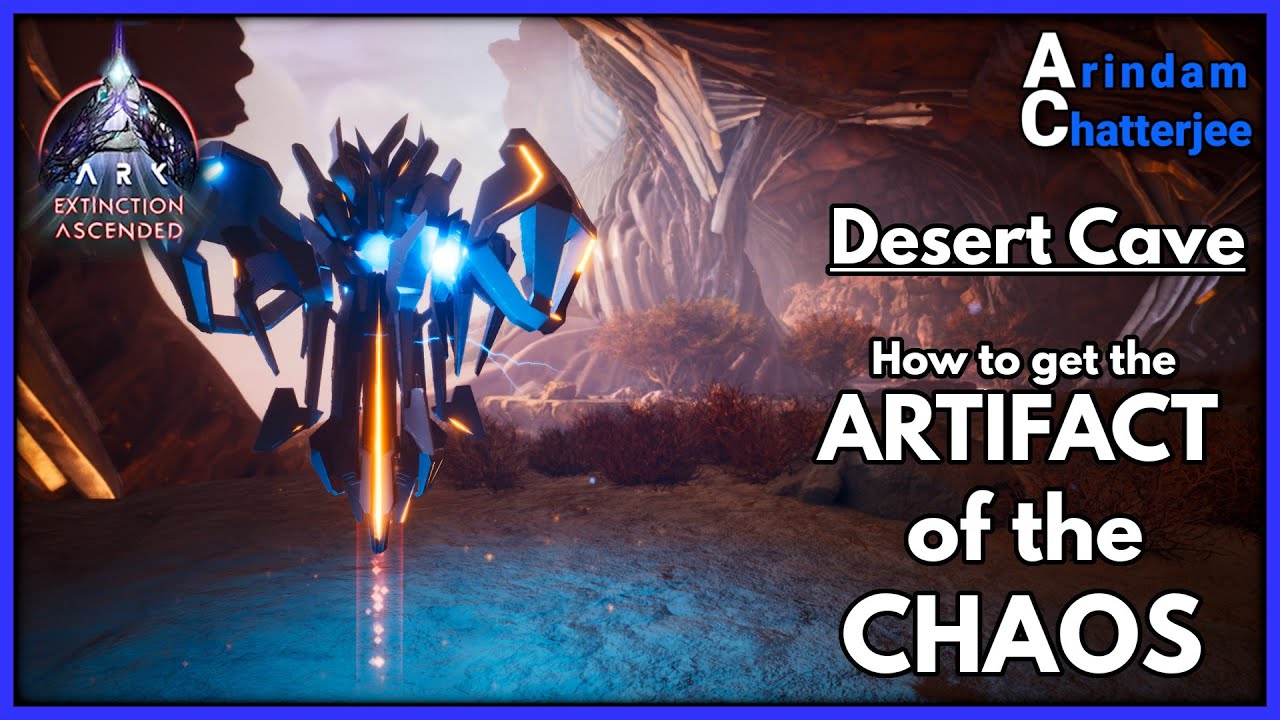 ARK Ascended Extinction - SOLO ARTIFACT OF CHAOS & Desert Titan Terminal from Desert Cave - S3E78
