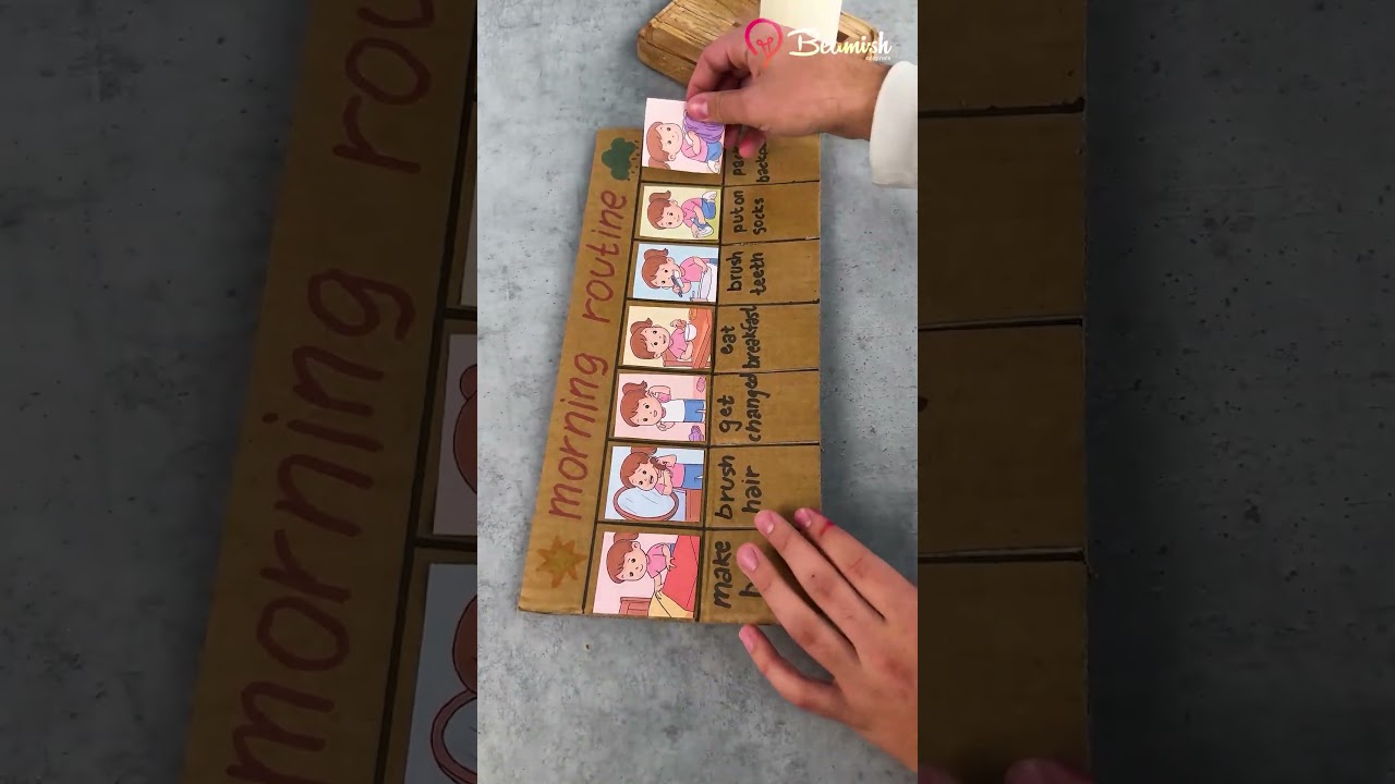 DIY Morning Routine Chart ☀️📝 