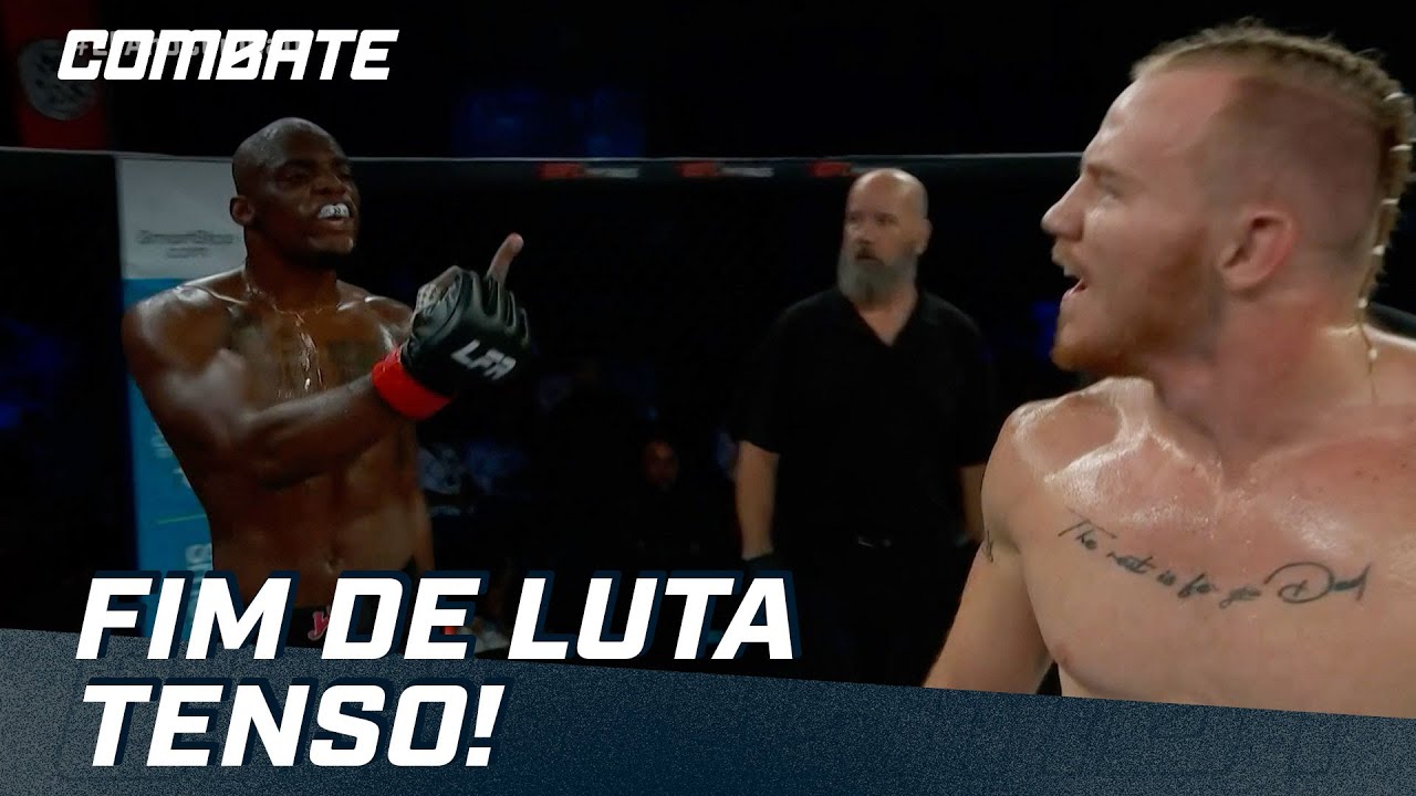 LYDELL POAG E DYLAN BUDKA DISCUTEM NO FIM DA SEGUNDA LUTA DO LFA | shorts | Combate.Globo