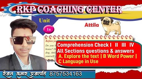 Class 7 English chapter 1 Attila Questions Answers | class 7 JCERT English solutions | BY RANJAN SIR