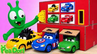 PeaPea Play with Four Color Garage Car Toy 🚗🌈  | Pea Dori - Nursery Rhymes & Kids Songs screenshot 3