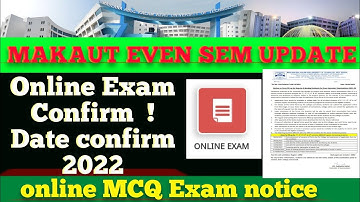 makaut online exam confirm  notice out #makautsemester #makautonlineexam  2022