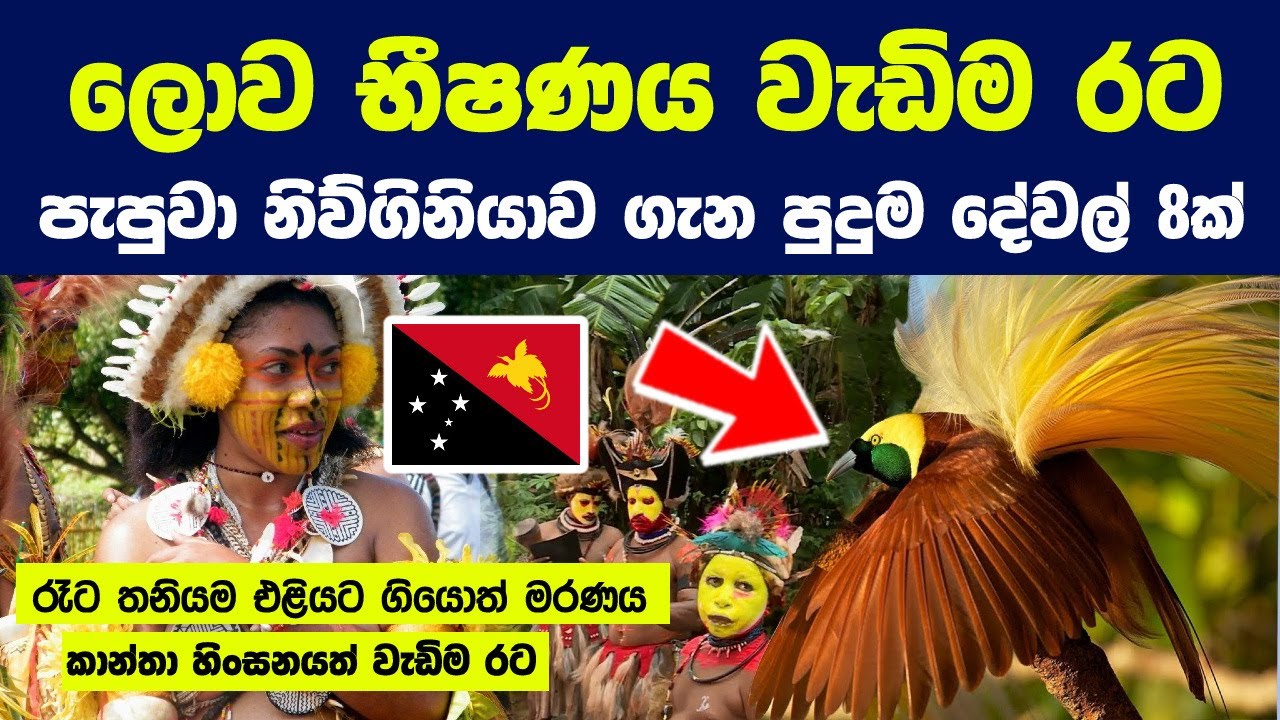 ලොව භීෂණය වැඩිම රට පැපුවා නිව් ගිනියාව ගැන පුදුම දේවල් 8ක් |Interesting Things About Papua NewGuinea