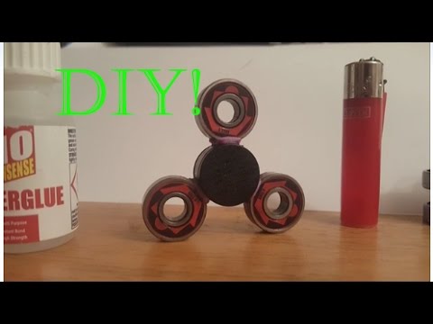 DIY HOW TO MAKE YOUR OWN FIDGET SPINNER TUTORIAL - YouTube