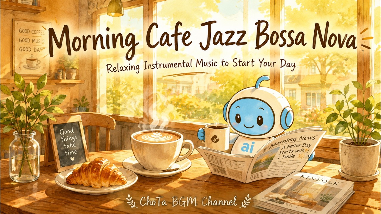 Morning Cafe Jazz Bossa Nova ☕ 1 Hour Positive Music to Start Your Day ...