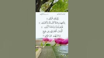 سورة قريش.. جزء عمّ #القرآن_الكريم