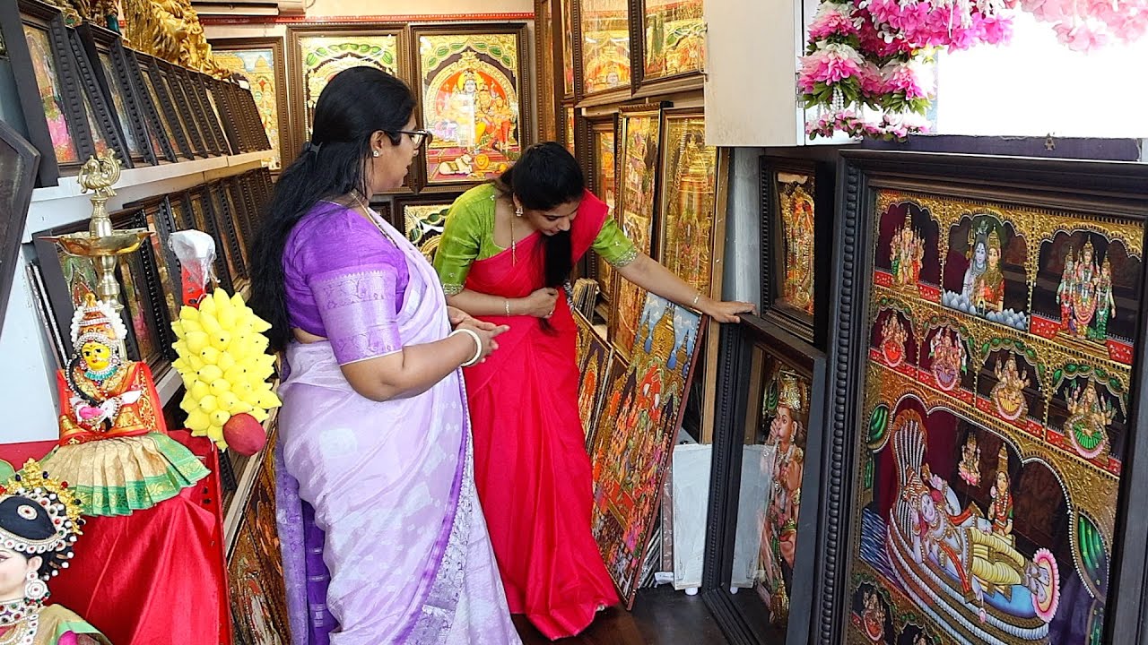 ఎన్నెళ్లైన చెక్కుచెదరని తంజావూర్ పెయింటింగ్స్ బ్రాస్ ఐటమ్స్👌Brass Decor🤩 Tanjore Painting Collection