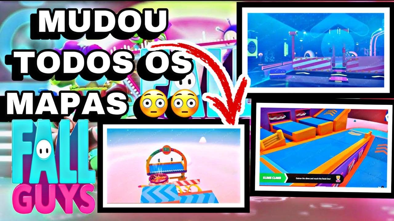 MUDOU TODOS OS MAPAS NO FALL GUYS TEMPORADA 4.5
