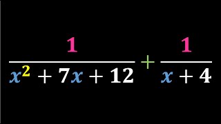 Adding Rational Expressions Where One Denominator is a Trinomial and the Other is a Binomial