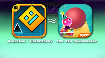 (Geometry Dash) The 4th Anniversary from Rolling Sky Syncs with Holography by Garlagan