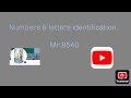 Numbers &amp; letters identification ..#maths 🤩