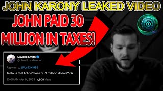 SAFEMOON JOHN KARONY LEAKED VIDEO! JOHN PAID 30 MILLION IN TAXES?!?