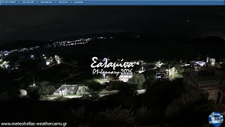 🎅 01-January-2026, Κάμερα Σαλαμίνας – Στενό Timelapse, Timelapses.gr 🇬🇷