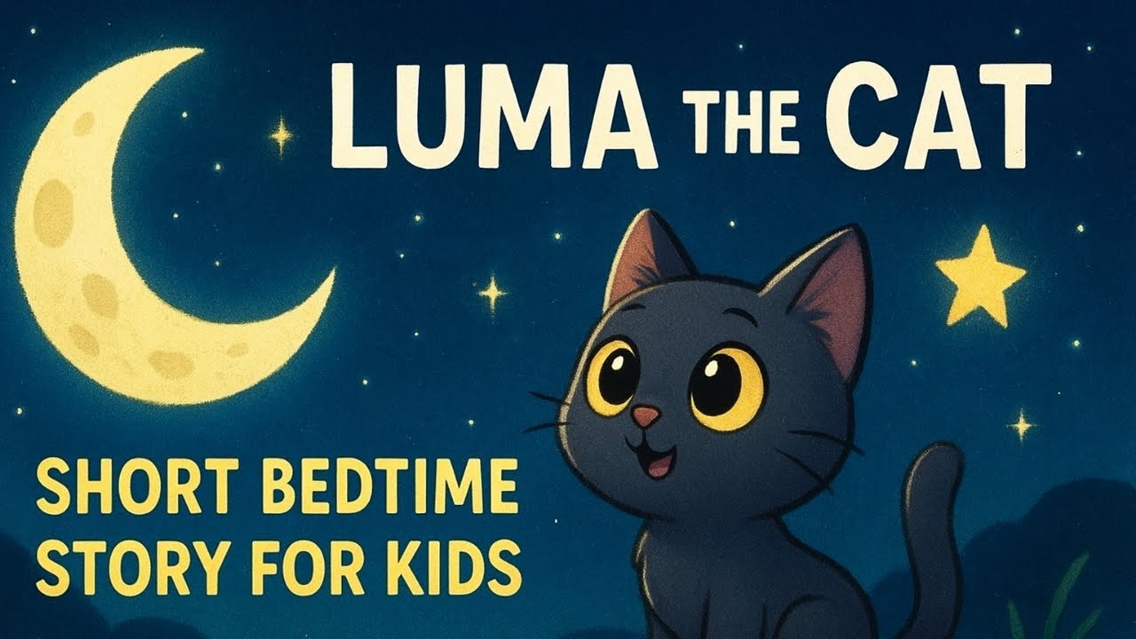 Bedtime Story for Children Luma the Cat Calming Night Story