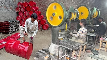 Upcycle Old Drum Membranes into Practical Sewing Machine Stand – Amazing Recycling Process