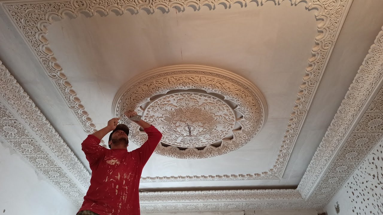 طريقة تزين وعمل ديكور بلدي معاصر بالجبس A way to decorate and decorate