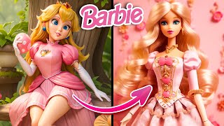 Princess Peach as a Barbie